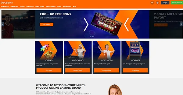 Betsson sportsbook offers